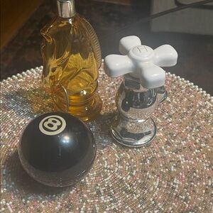 Avon Horse and Faucet Bath Set - Gold, Black, Silver, White